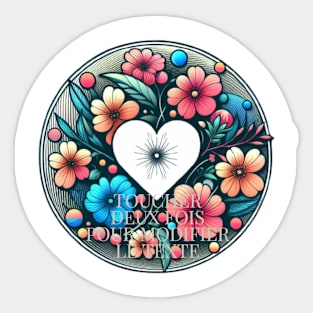 Roses d'amour Sticker